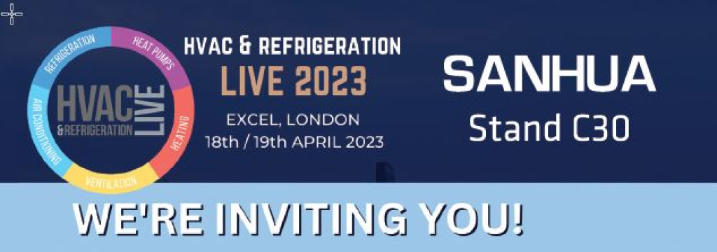 Meet us at HVAC&R Live show 2023 in London, UK - Stand C30