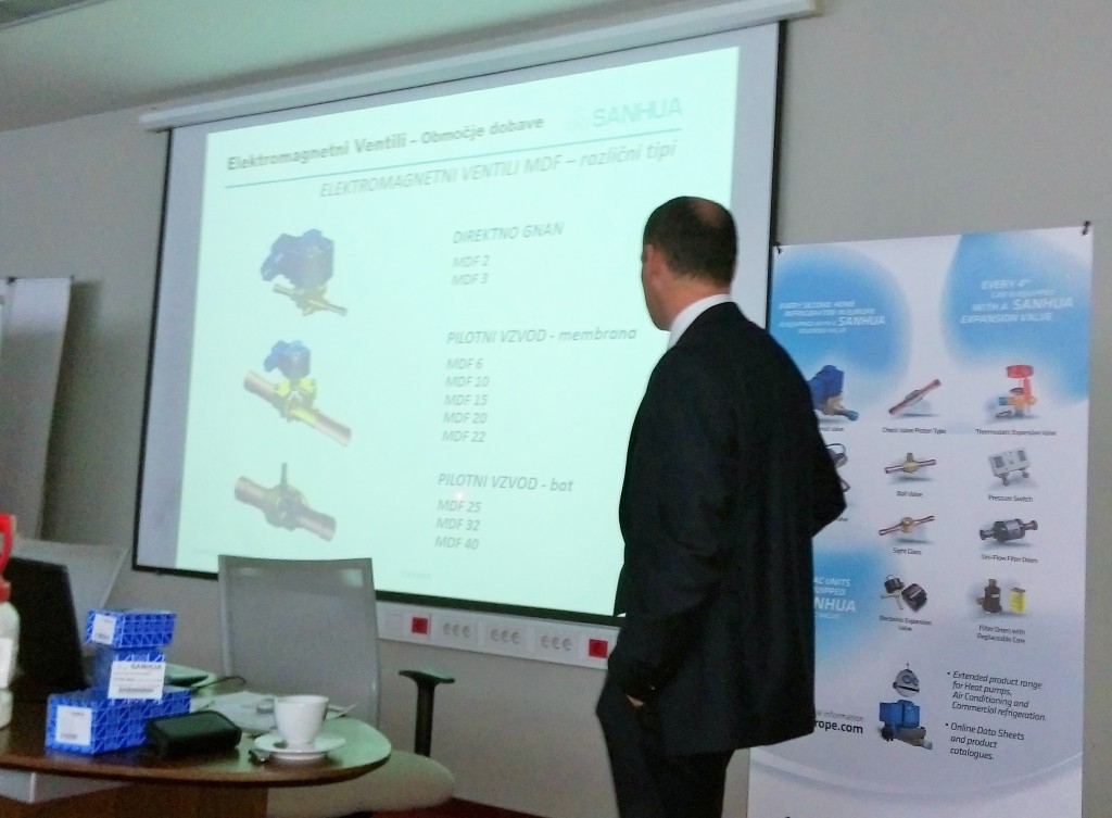 Sanhua held presentation at ETIS day in Slovenia, March 24th.﻿