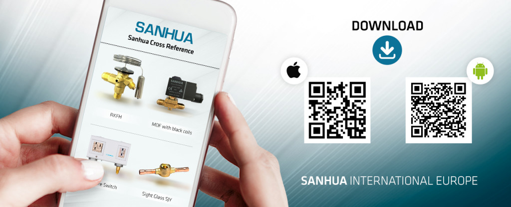 Sanhua Cross Reference App - quickly identify  Sanhua product by cross-referencing it with any product
