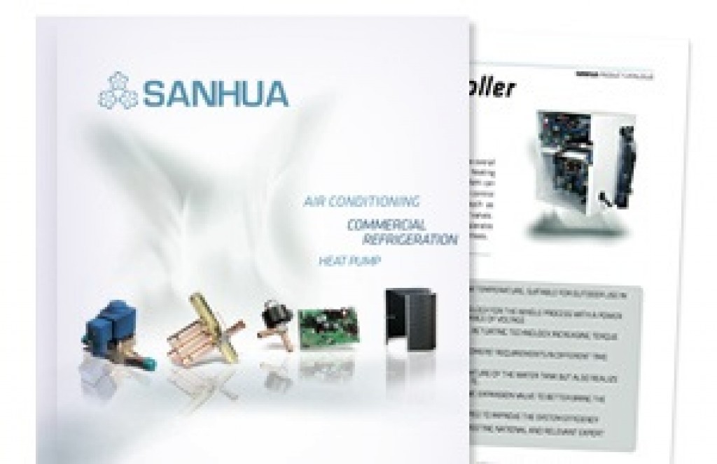 Updated Sanhua catalogues and brochures with new products